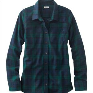 NWT L.L.Bean relaxed fit plaid flannel